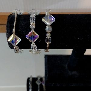 Handmade Elastic Crystal Bracelet Set